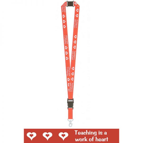 GET READY KIDS Teacher Lanyards, Teaching is a work of heart MTB1770
