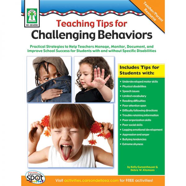 CARSON DELLOSA TEACHING TIPS FOR YOUNG KIDS WITH CHALLENGING BEHAVIORS KE-804096