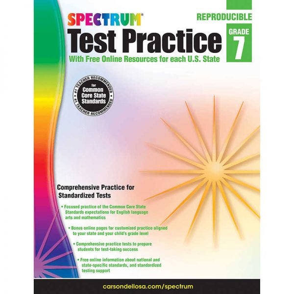 CARSON DELLOSA TEST PRACTICE GRADE 7 CD-704253