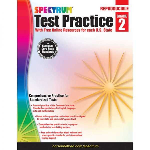 CARSON DELLOSA TEST PRACTICE WORKBOOK GRADE 2 CD-704248