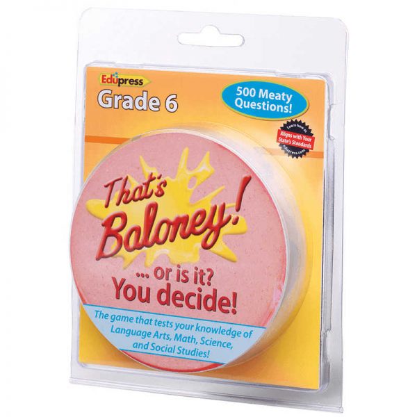 EDUPRESS THATS BALONEY GAME GRADE 6 EP-3484