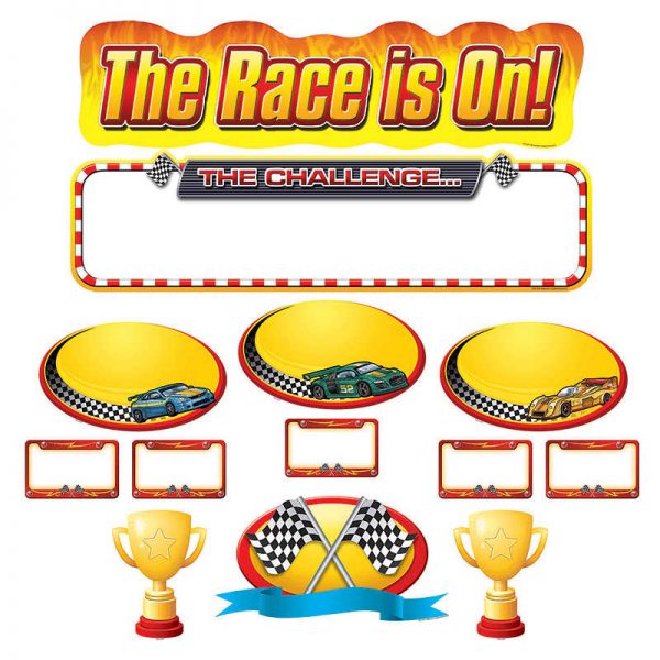 TEACHER CREATED RESOURCES THE RACE IS ON MINI BULLETIN BOARD TCR5319