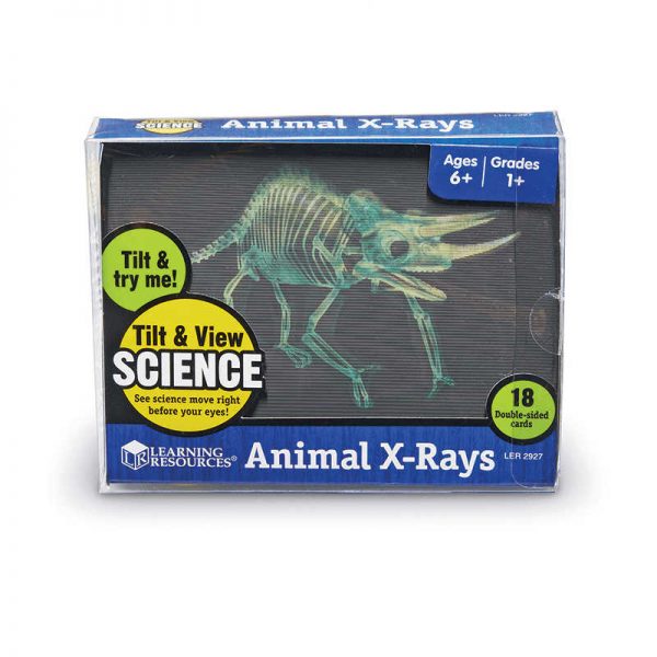 LEARNING RESOURCES TILT & VIEW ANIMAL X RAYS SET OF 18 4IN X 5IN LER2927