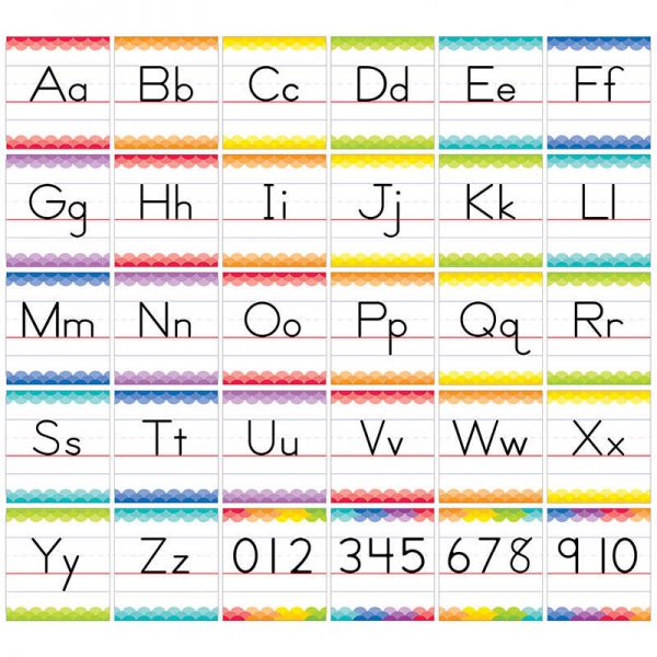 CREATIVE TEACHING PRESS TRADITIONAL MANUSCRIPT ALPHABET BB SET PAINTED PALETTE CTP7055