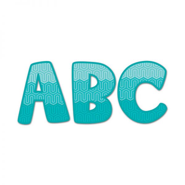 CREATIVE TEACHING PRESS TURQUOISE 2IN UC LETTER STICKERS PAINT CTP2086