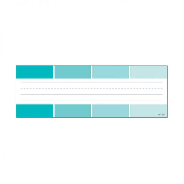 CREATIVE TEACHING PRESS TURQUOISE PAINT CHIP NAME PLATES PAINT CTP4457