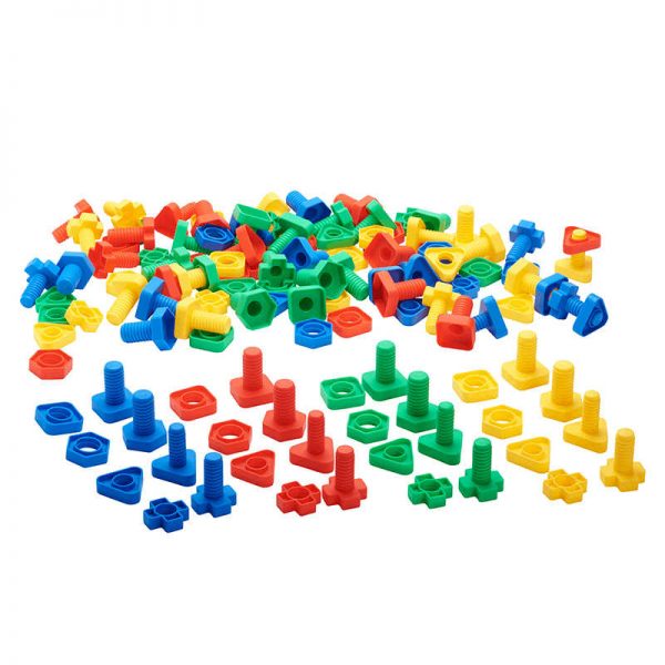 ECR4KIDS, L.P. TWIST & LOCK NUTS & BOLTS 64 PCS ELR19206