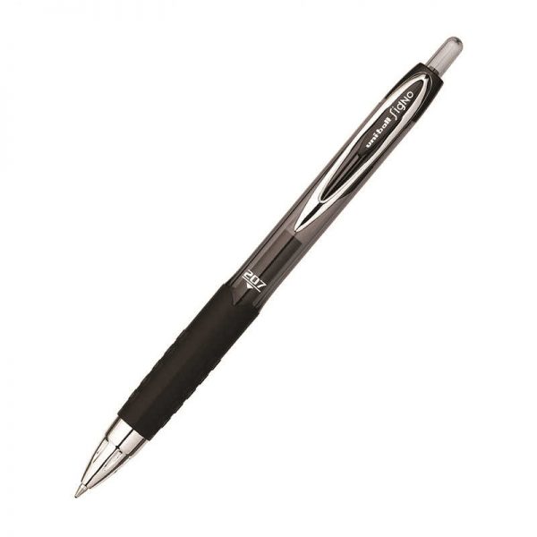 SANFORD L.P. UNI BALL GEL 207 BLACK RETRACTABLE GEL PEN MEDIUM POINT SAN33953
