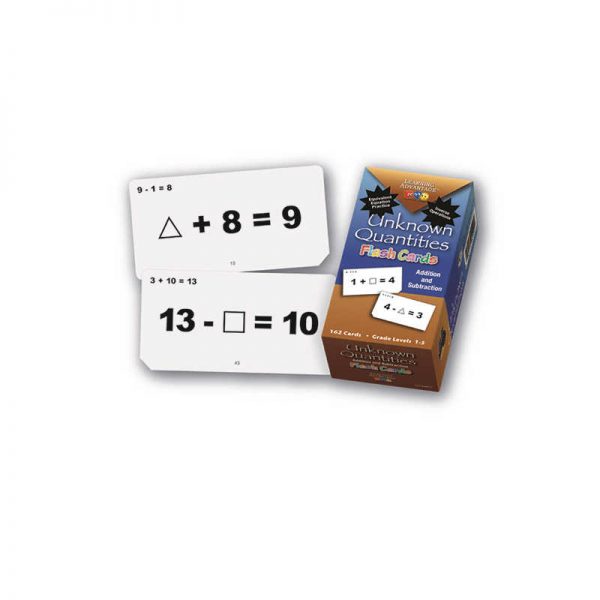 LEARNING ADVANTAGE UNKNOWN QUANTITIES ADDITION & SUBTRACTION FLASH CARDS CTU8651
