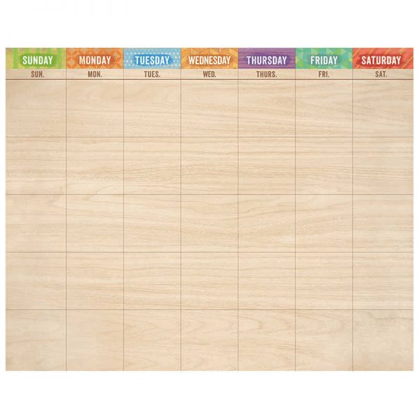 CREATIVE TEACHING PRESS UPCYCLE STYLE CALENDAR CHART CTP1482