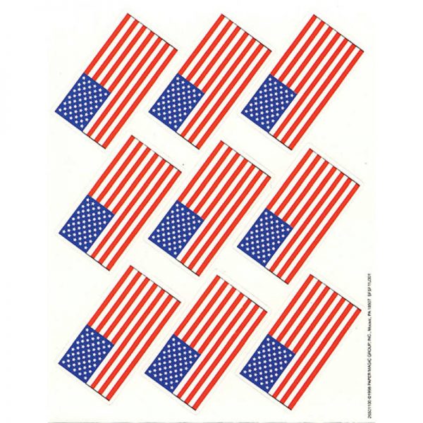 EUREKA US FLAGS GIANT STICKERS EU-650110
