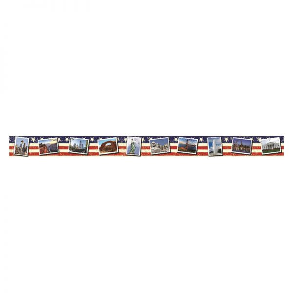 EDUPRESS US LANDMARKS POSTCARDS SPOTLIGHT BORDER EP-3287