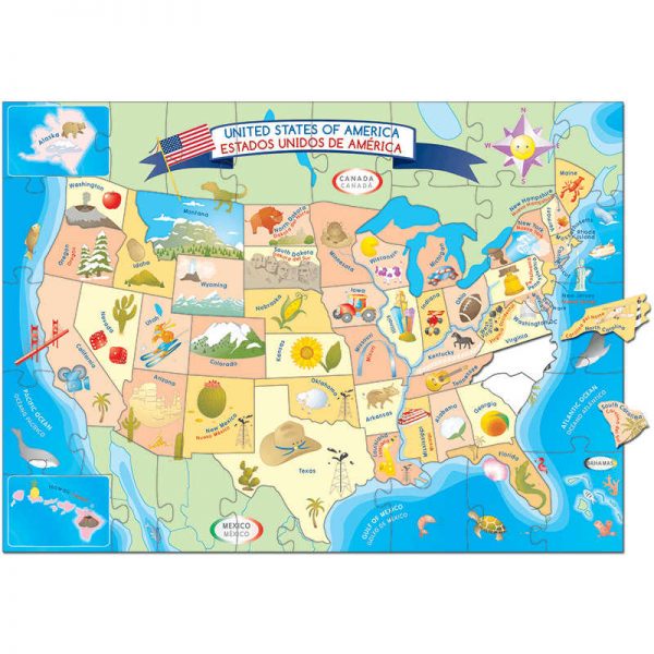 SMART PLAY LLC USA MAP PUZZLE SMP35411