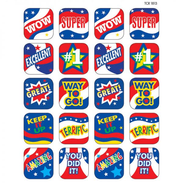 TEACHER CREATED RESOURCES USA SPIRIT STICKERS TCR1813