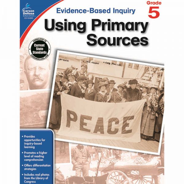 CARSON DELLOSA USING PRIMARY SOURCES GRADE 5 CD-104863