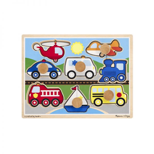 MELISSA & DOUG VEHICLES JUMBO KNOB PUZZLE LCI8980