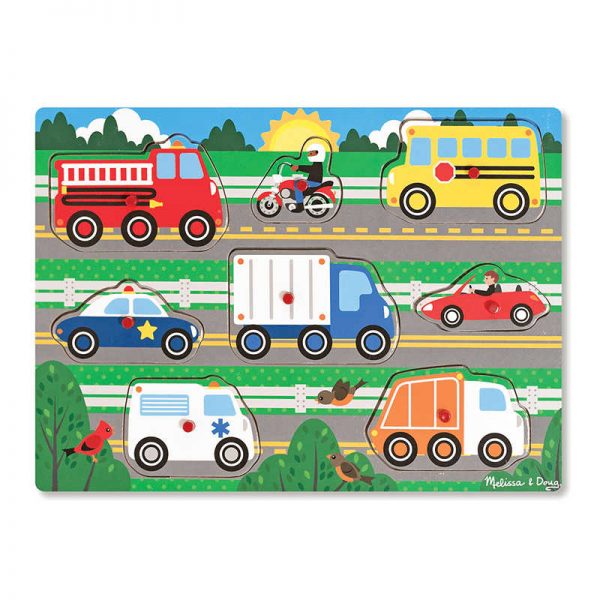 MELISSA & DOUG VEHICLES PEG PUZZLE LCI9051