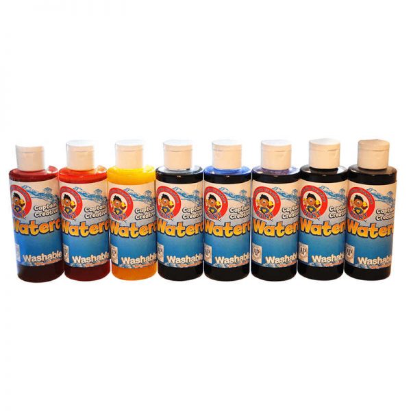 CAPTAIN CREATIVE WASHABLE LIQUID WATERCOLORS 8 ASSTD 4OZ EA BY CAPTAIN CREATIVE CCR022999