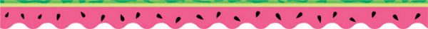 CREATIVE TEACHING PRESS Watermelon Wavy Border CTP1939