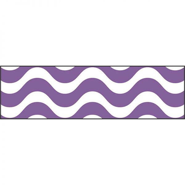 TREND ENTERPRISES INC. WAVY PURPLE BOLDER BORDERS T-85339
