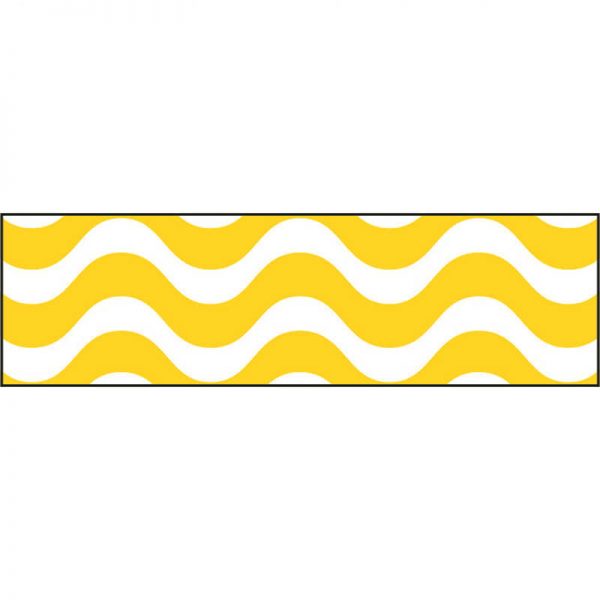 TREND ENTERPRISES INC. WAVY YELLOW BOLDER BORDERS T-85340