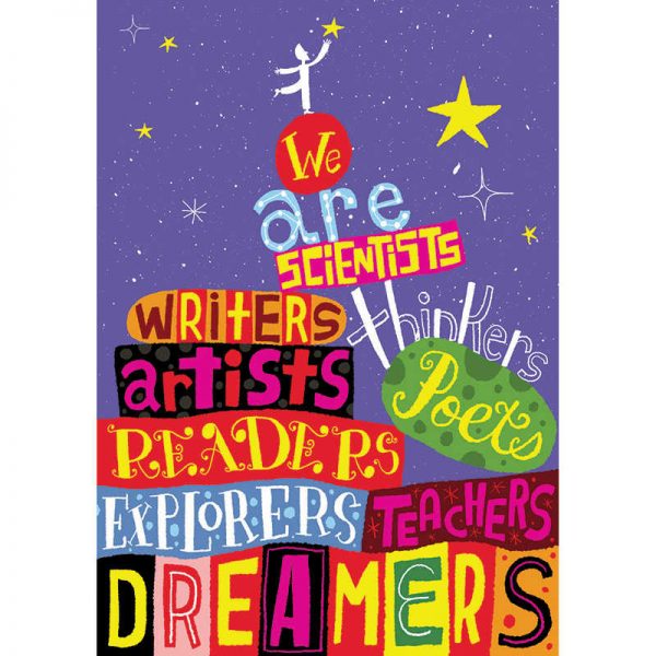 SCHOLASTIC TEACHING RESOURCES WE ARE THINKERS POP CHART SC-565375