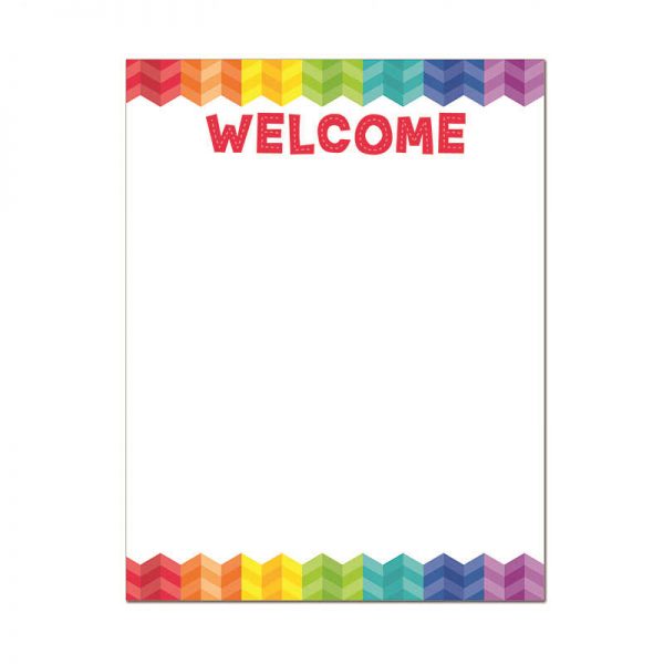 CREATIVE TEACHING PRESS WELCOME CHART - PAINT CTP1123
