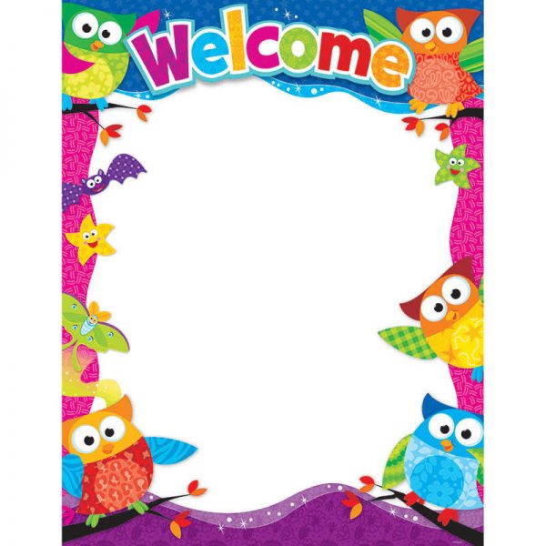 TREND ENTERPRISES INC. WELCOME OWL STARS LEARNING CHART T-38451