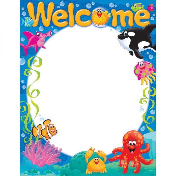 TREND ENTERPRISES INC. WELCOME SEA BUDDIES LEARNING CHART T-38357