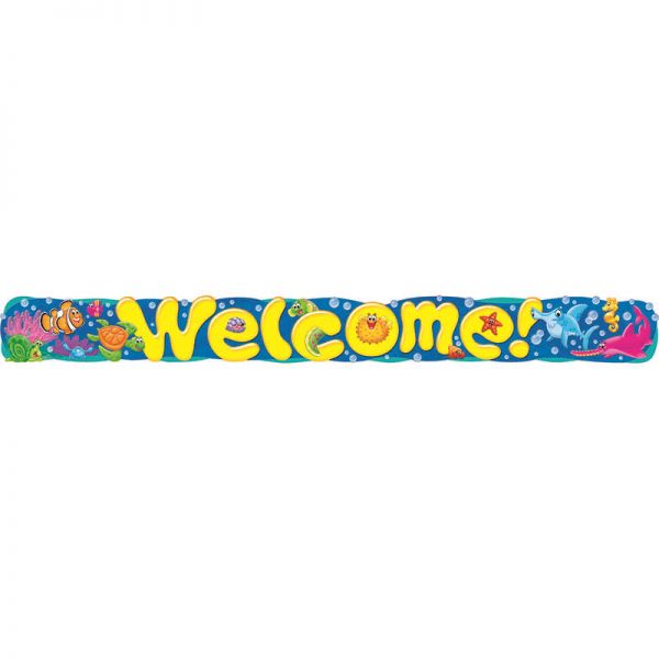TREND ENTERPRISES INC. WELCOME SEA BUDDIES QUOTABLE EXPRESSIONS BANNER 10 FT T-25085