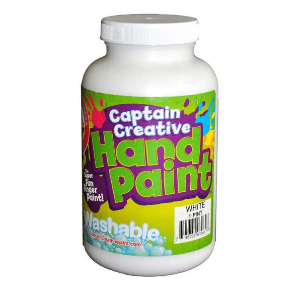 CAPTAIN CREATIVE WHITE 16OZ HAND PAINT WASHABLE BY CAPTAIN CREATIVE CCR3960