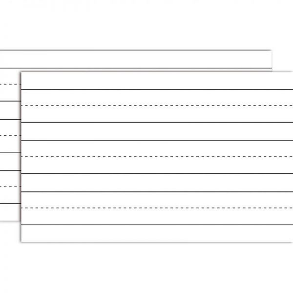 TOP NOTCH TEACHER PRODUCTS WHITE 5X8 100CT PRIMARY RULED INDEX CARDS TOP3645