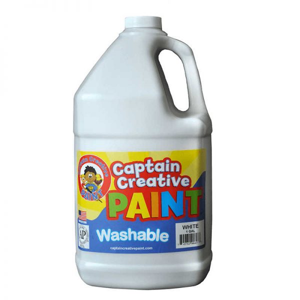CAPTAIN CREATIVE WHITE GALLON WASHABLE PAINT BY CAPTAIN CREATIVE CCR9060G