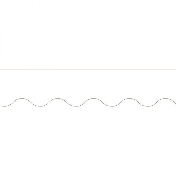 CREATIVE TEACHING PRESS WHITE WAVY BORDER CTP6793