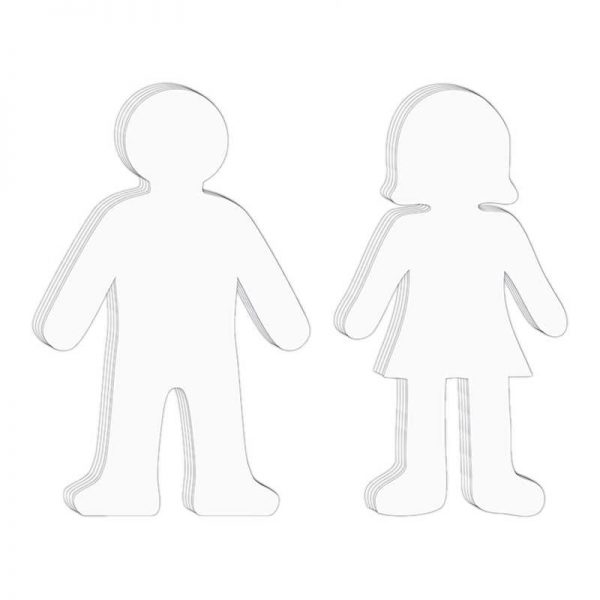 PACON CORPORATION WHITEBOARD PEOPLE SHAPES 10/SET CK-9875