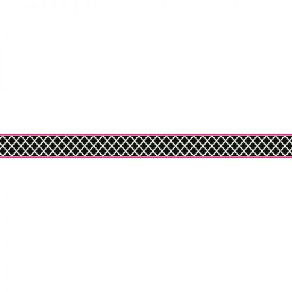 TEACHER CREATED RESOURCES WILD MOROCCAN BLACK & PINK DOUBLE SIDED BORDER TCR77098