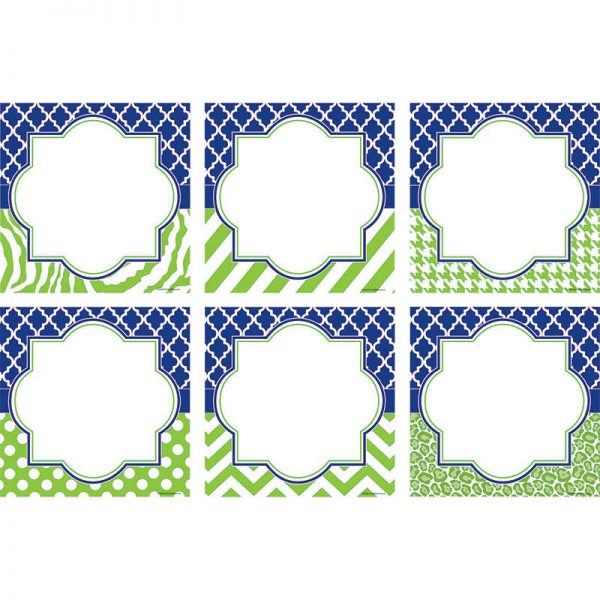 TEACHER CREATED RESOURCES WILD MOROCCAN LARGE ACCENTS NAVY & LIME TCR77118