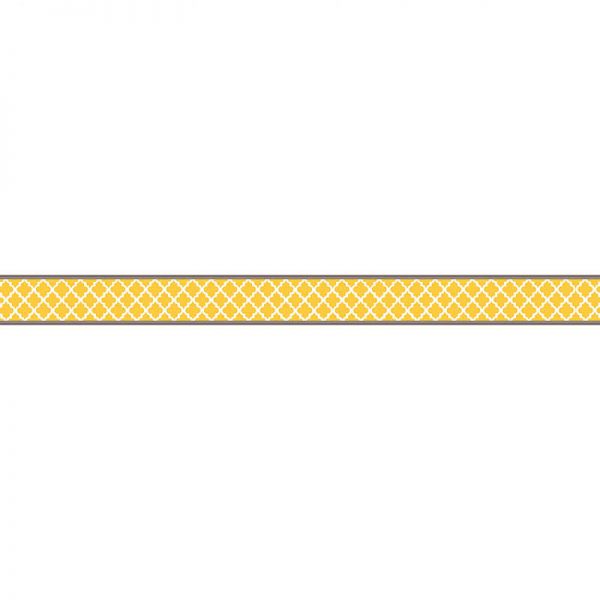 TEACHER CREATED RESOURCES WILD MOROCCAN LEMON & GRAY DOUBLE SIDED BORDER TCR77094