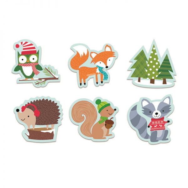 CREATIVE TEACHING PRESS WINTER WOODLAND FRIENDS 6IN CUTOUTS DESIGNER CTP6418