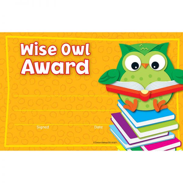 CARSON DELLOSA WISE OWL AWARDS CD-101071