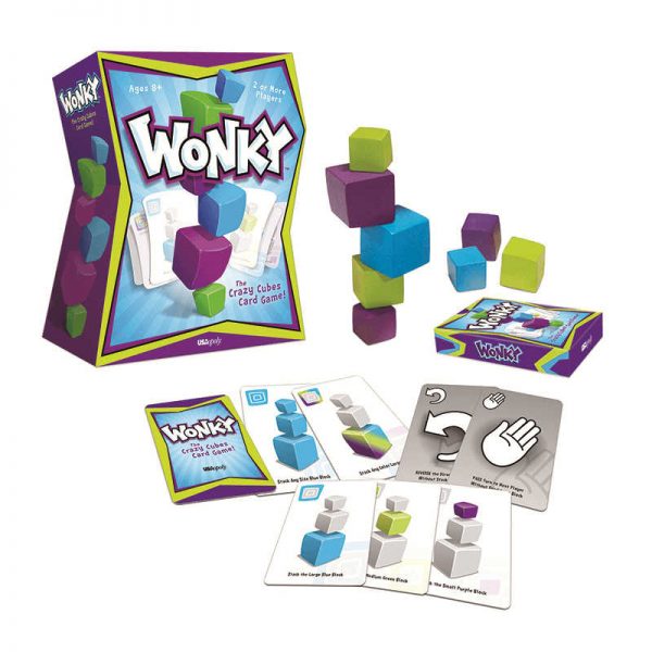 USAOPOLY INC WONKY THE CRAZY CUBES CARD GAME USAWK107000