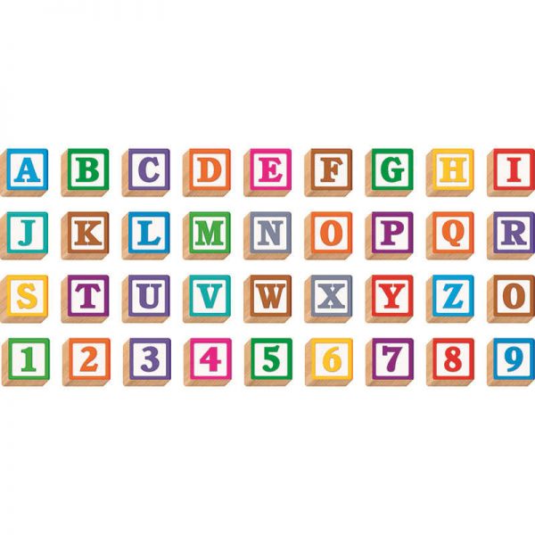 TREND ENTERPRISES INC. WOODEN BLOCKS 4IN 3D BLOCKS READY LETTERS T-79851