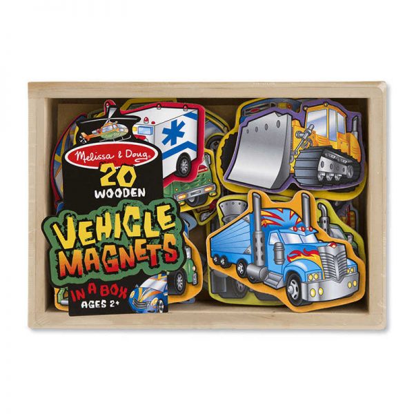 MELISSA & DOUG WOODEN VEHICLE MAGNETS LCI8588