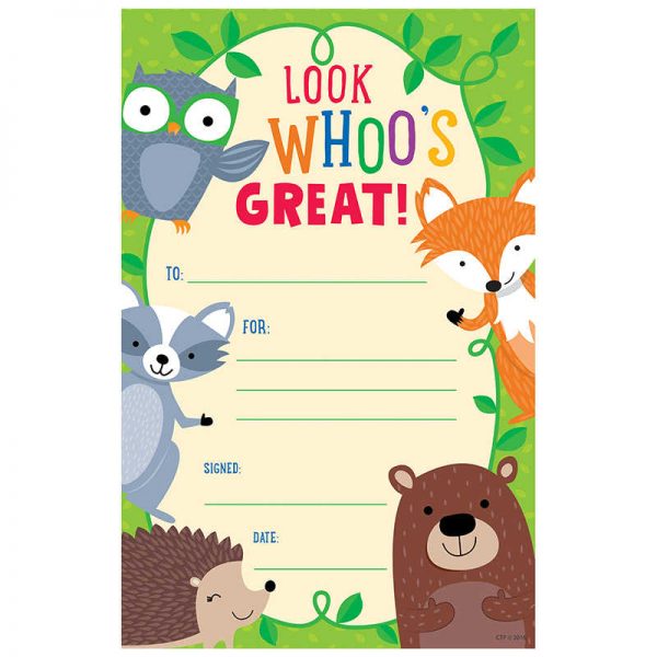 CREATIVE TEACHING PRESS WOODLAND FRIENDS AWARD CTP2527
