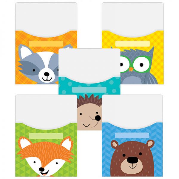 CREATIVE TEACHING PRESS WOODLAND FRIENDS LIBRARY POCKETS 9X12 CTP6997