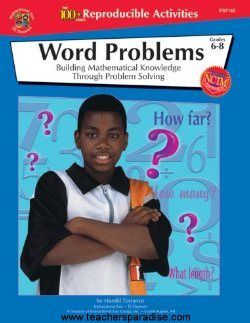 INSTRUCTIONAL FAIR Word Problems, Grades 6 to 8 IF-87142 - TeachersParadise