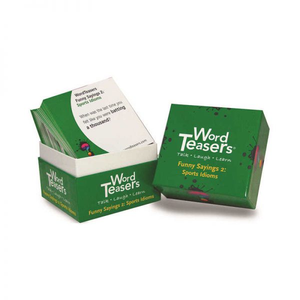 WORD TEASERS WORDTEASERS FLASH CARDS FUNNY SAYINGS 2 SPORTS IDIOMS WT-7274