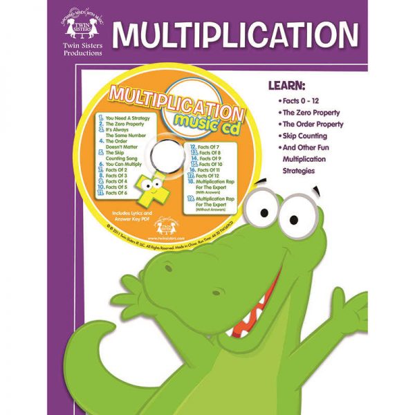 TWIN SISTER PRODUCTIONS WORKBOOKS & SONGS THAT TEACH MULTIPLICATION WORKBOOK & CD TWIN369CD