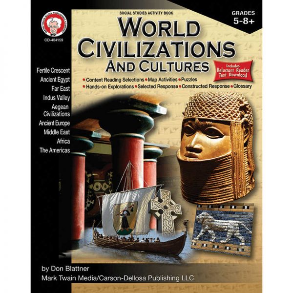CARSON DELLOSA WORLD CIVILIZATIONS AND CULTURES CD-404159