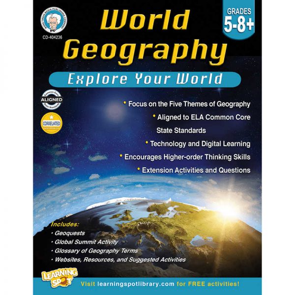 CARSON DELLOSA WORLD GEOGRAPHY GRADE 5-8 CD-404236